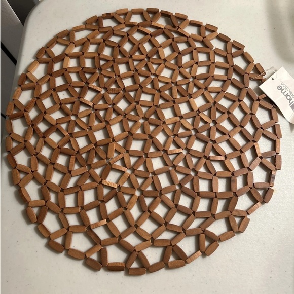 NWT Wooden 100% Bamboo Fiber Woven Placemats from J.C. Penney’s Home Collection - Picture 2 of 4